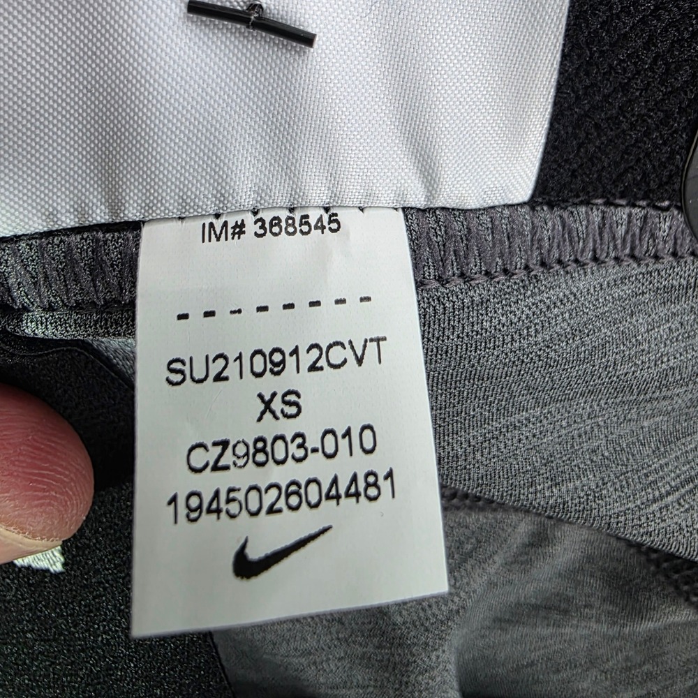 NEW Nike Pro Dri-FIT Womens Training Crop Leggings Grey Black XS - Picture 10 of 11